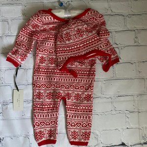 Max Studio Baby 2 piece Christmas Onesie with Matching Hat